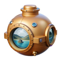 serene modern Submersible Viewing Port Cutout with Panoramic View genuine png