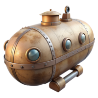 impressive traditional Submersible Pressure Hull Isolated with Reinforced Structure authentic png
