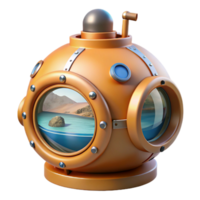 dramatic abstract Submersible Viewing Port Cutout with Panoramic View high resolution png
