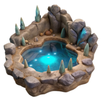 serene rustic Subterranean Lake Eerie Glow Transparent genuine png