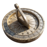 vibrant contemporary Sundial with Roman Numerals Transparent Element authentic png