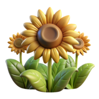 serene abstract Sunflower Field at Dawn Isolated Element high resolution png
