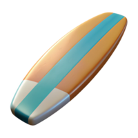 magnificent traditional Surfboard Retro Design Top View Transparent Background authentic png