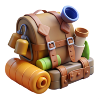 impressive abstract Survival Kit Contents Spilled Out Transparent Background premium png