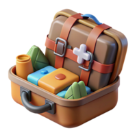dramatic artistic Survival Kit in Waterproof Case Cutout Element authentic png