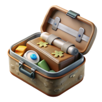 magnificent abstract Survival Kit in Tin Box Cutout authentic png