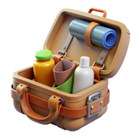 magnificent abstract Survival Kit Open Contents Transparent Background professional png