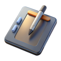 dramatic rustic Tablet Computer Stylus Pen Isolated on Transparent Background genuine png