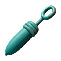 extraordinary modern Teal Crochet Hook Side View Isolated Cutout high resolution png