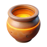wonderful abstract Terracotta Pot Warm Lighting Isolated Element png