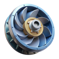 wonderful minimalist Tidal Turbine Rotor Hub Close Up Isolated high resolution png