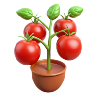 elegant artistic Tomato Plant with Ripe Tomatoes Cutout exclusive png