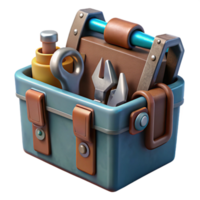 extraordinary abstract Toolbox Metal with Tools Isolated Element genuine png
