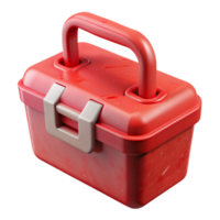 wonderful abstract Toolbox Red Plastic with Handle Cutout premium png
