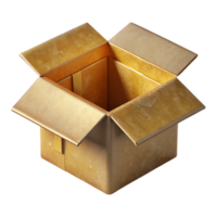 extraordinary artistic Top View of Open Shipping Box Cutout authentic png