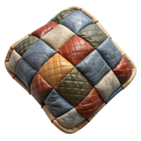 beautiful abstract Upcycled Tshirt Quilt Patchwork Design Isolated Element png