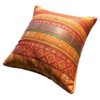 impressive vintage Upcycled Sari Throw Pillow Bohemian Style Isolated Element high quality png