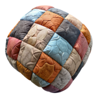 extraordinary vintage Upcycled Tshirt Quilt Patchwork Design Isolated Element high resolution png
