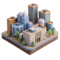 elegant abstract Urban Development Project Render Transparent Background high resolution png