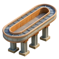 extraordinary artistic Urban Monorail Track Cutout authentic png