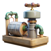 magnificent artistic Variable Rate Irrigation System Side View Transparent Background high quality png