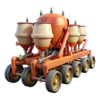 magnificent abstract Variable Rate Seeding Equipment Front View Isolated authentic png