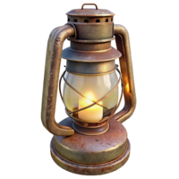 sereno rústico vintage lanterna luz de velas tremeluzente isolado profissional png