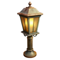 stunning rustic Vintage Streetlamp Silhouette Transparent Background high resolution png