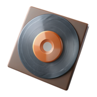 extraordinary rustic Vinyl Record Outer Sleeve Generic Design Transparent Background detailed png