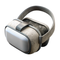 magnificent abstract Virtual Reality Headset Black and White Isolated png