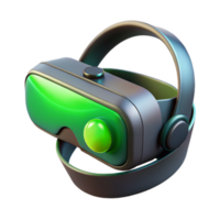 serene artistic Virtual Reality Headset with Leather Straps Cutout authentic png