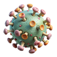 dramatic vintage Virus Cell Microscopic View Transparent Background original png