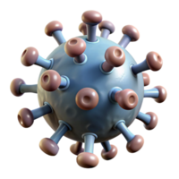 serene traditional Virus Cell Microscopic View Transparent Background premium png