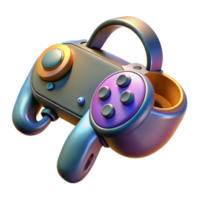serene minimalist Vr Controller with Haptic Feedback Isolated high quality png