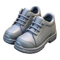 serene abstract Walking Shoes Grey Color Isolated Element detailed png