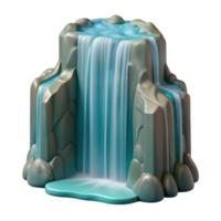 stunning creative Waterfall Cascade Side View Transparent Element high quality png