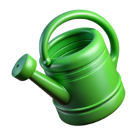 stunning rustic Watering Can Green Plastic Isolated Cutout on Transparent Background authentic png