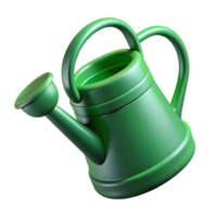 wonderful abstract Watering Can Green Plastic Isolated Cutout on Transparent Background high resolution png