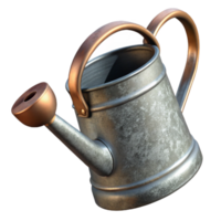 magnificent abstract Watering Can Isolated with Metal Sheen high resolution png