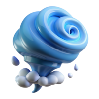 serene abstract Waterspout Ocean Spray White Transparent Background premium png