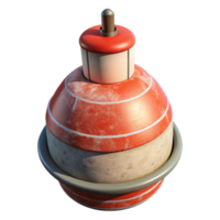 magnificent rustic Wave Power Generator Buoy Field Realistic Render Transparent Background png