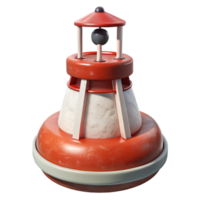 serene contemporary Wave Power Generator Buoy Field Realistic Render Transparent Background detailed png