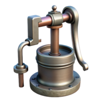 wonderful artistic Well Pump Handle Isolated with Metal original png