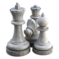 magnificent rustic White Chess Pieces Isolated on Transparent Background authentic png