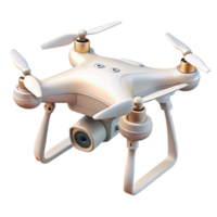 magnificent creative White Drone Hovering Isolated on Transparent Background original png