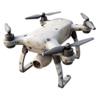 impressive creative White Drone with Black Propellers Isolated png
