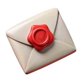 wunderbar klassisch Weiß Briefumschlag mit rot Wachs Siegel ausgeschnitten Fachmann png