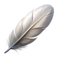 vibrant creative White Feather Floating in Air Transparent Background Cutout original png