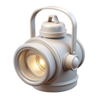 serene creative White Headlamp Front View Isolated high resolution png