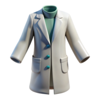 extraordinary abstract White Lab Coat Front View Isolated Element professional png